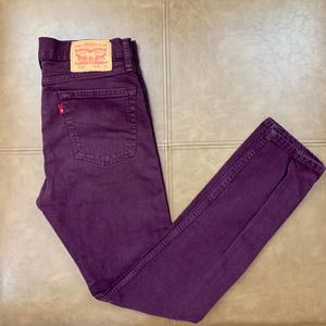 Levis 510 30x31 Burgundy
